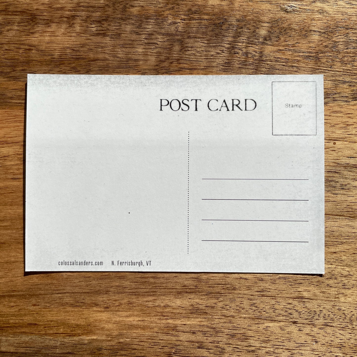 Vermont Bookstack postcard