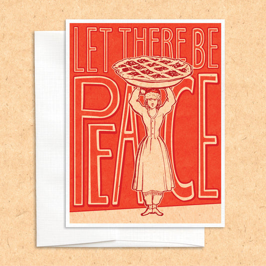 Let There be Peace funny Holiday Christmas Card