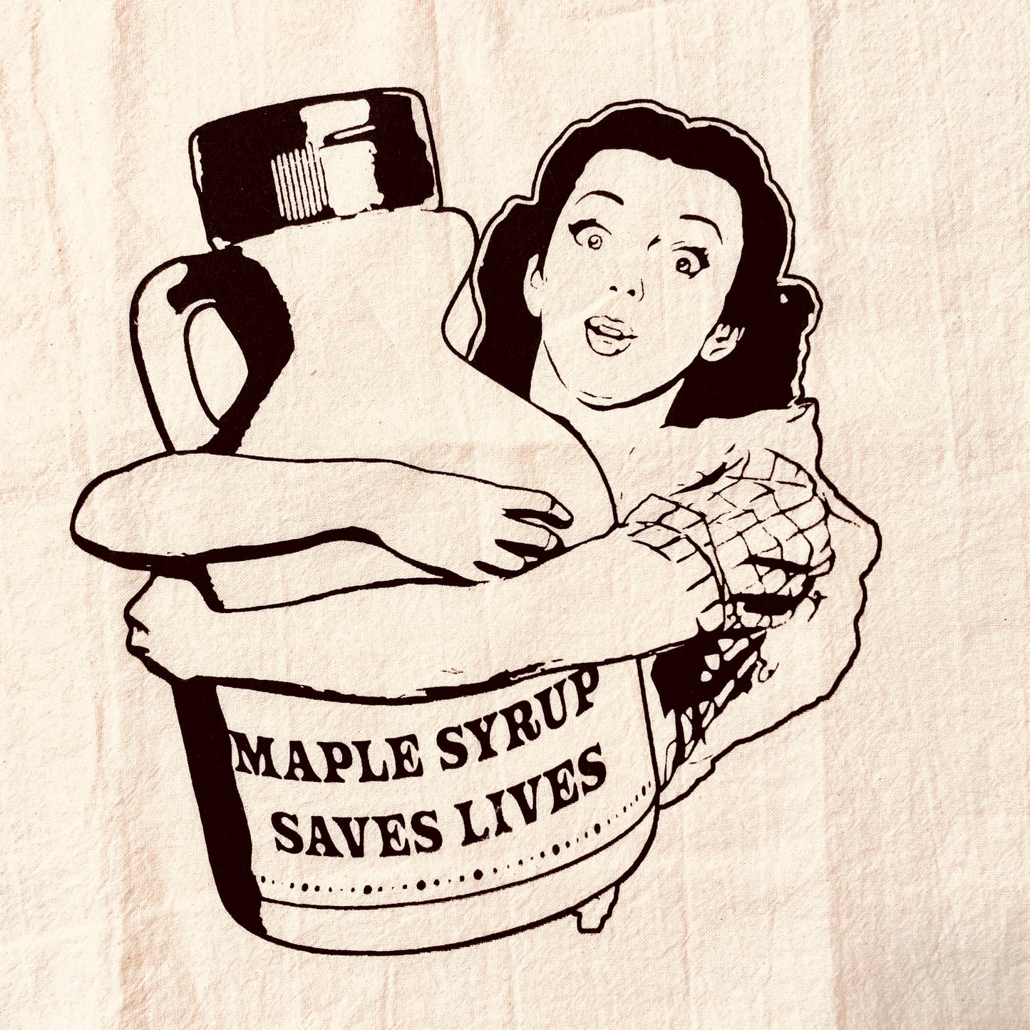 Maple Syrup Saves Lives Tea Towel