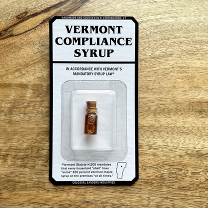 Vermont Compliance Syrup Toy quirky, funny, handmade magnet