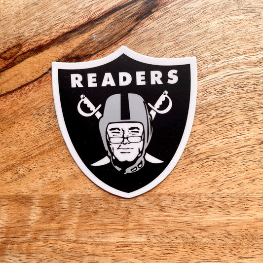 Readers - Las Vegas Raiders funny parody NFL Sticker