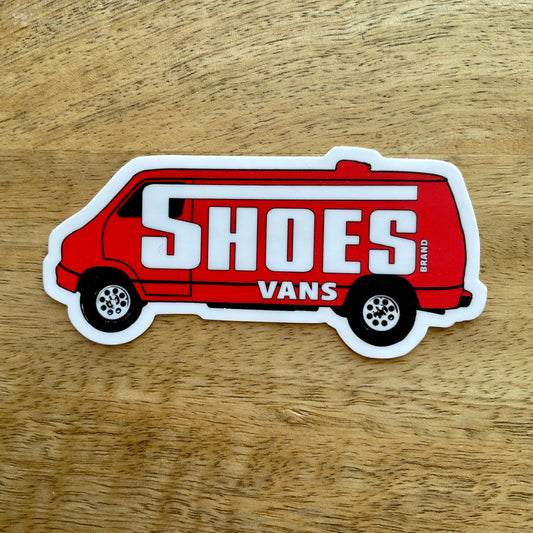 Shoes (brand) Vans funny van sticker