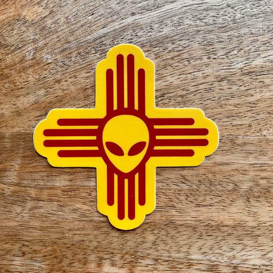 Zia Alien New Mexico sticker