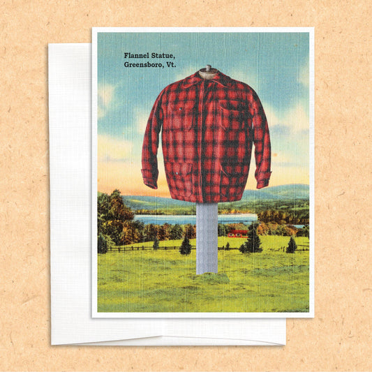 Vermont Flannel Statue Card