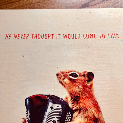 Busker - squirrel accordion art print