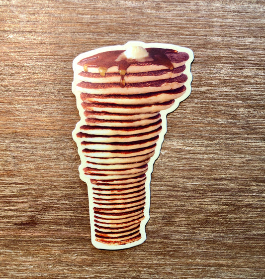 Vermont-shaped Pancake Stack sticker