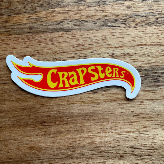 Crapsters funny car sticker