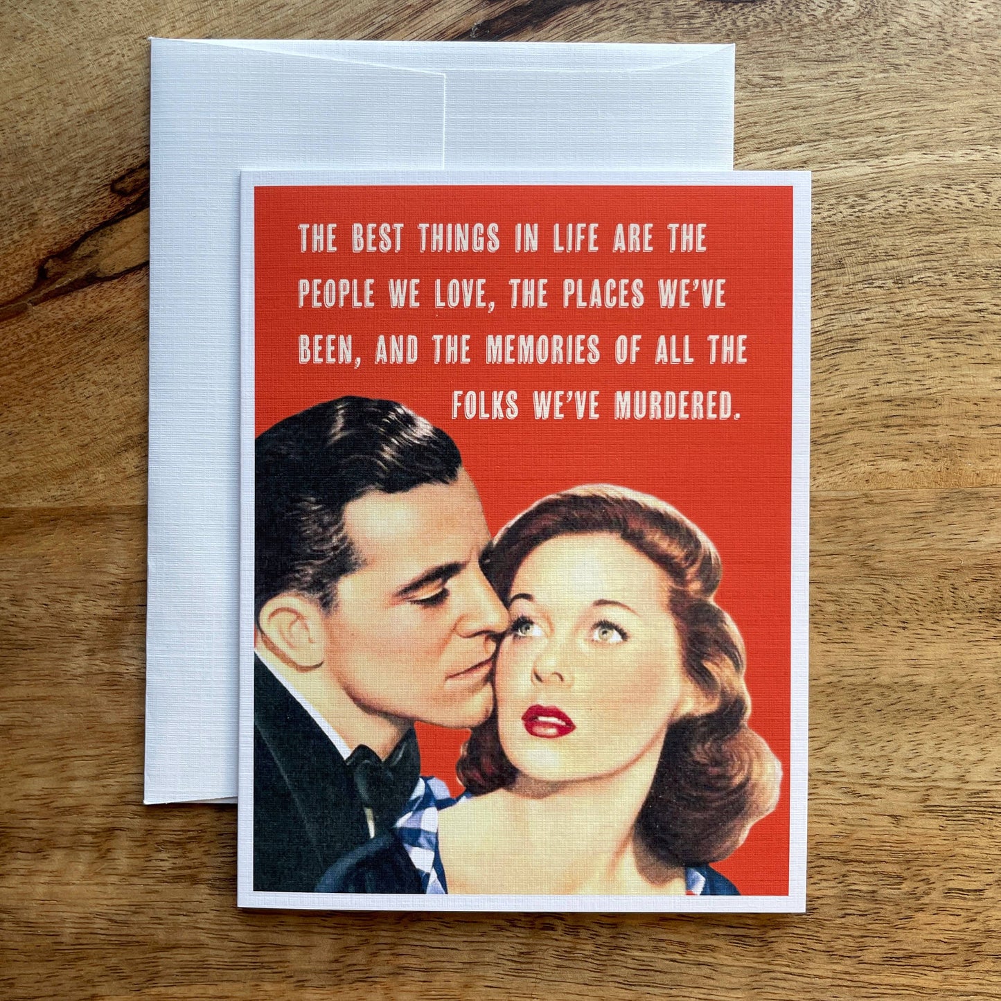 The Best Things In Life funny quirky greeting card