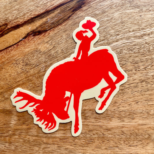 Moose Rodeo funny diecut Sticker