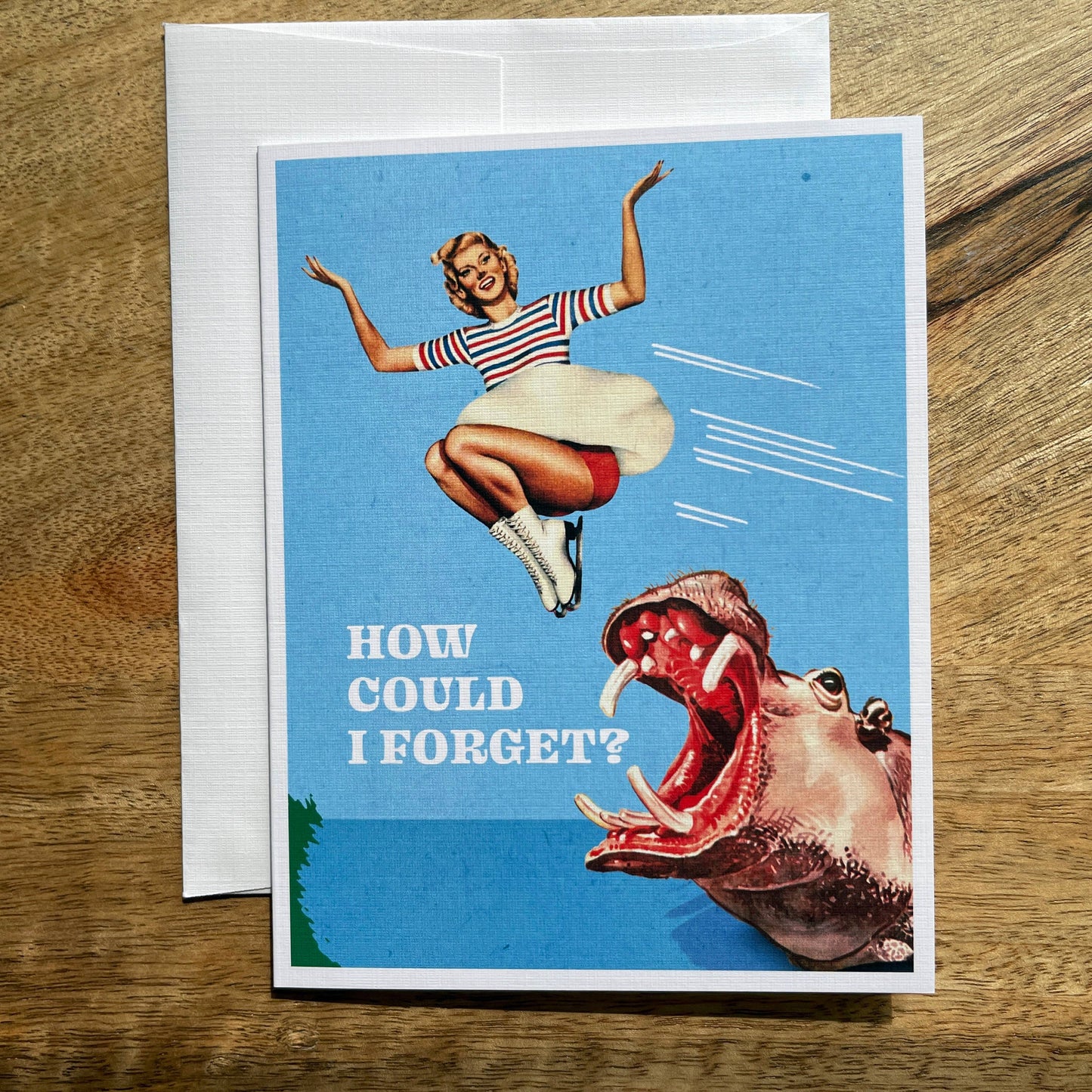 How Could I Forget Belated funny quirky greeting card