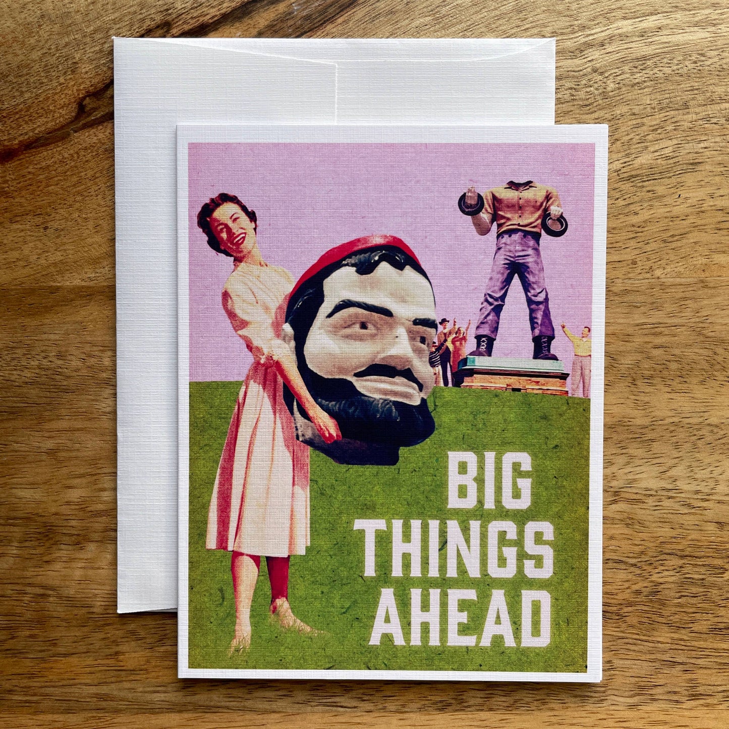 Big Things Ahead funny greeting card
