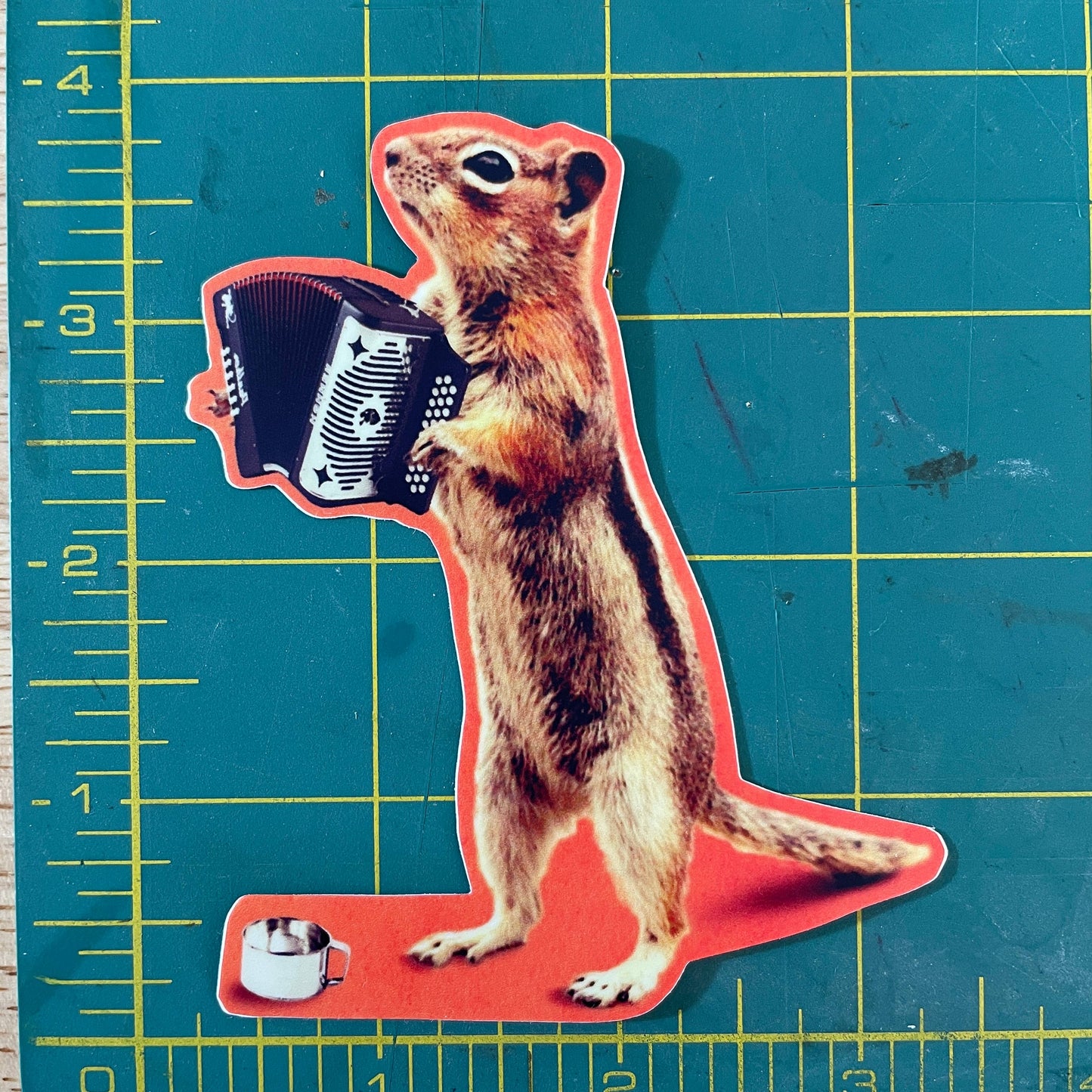 Accordion Squirrel funny animal Sticker