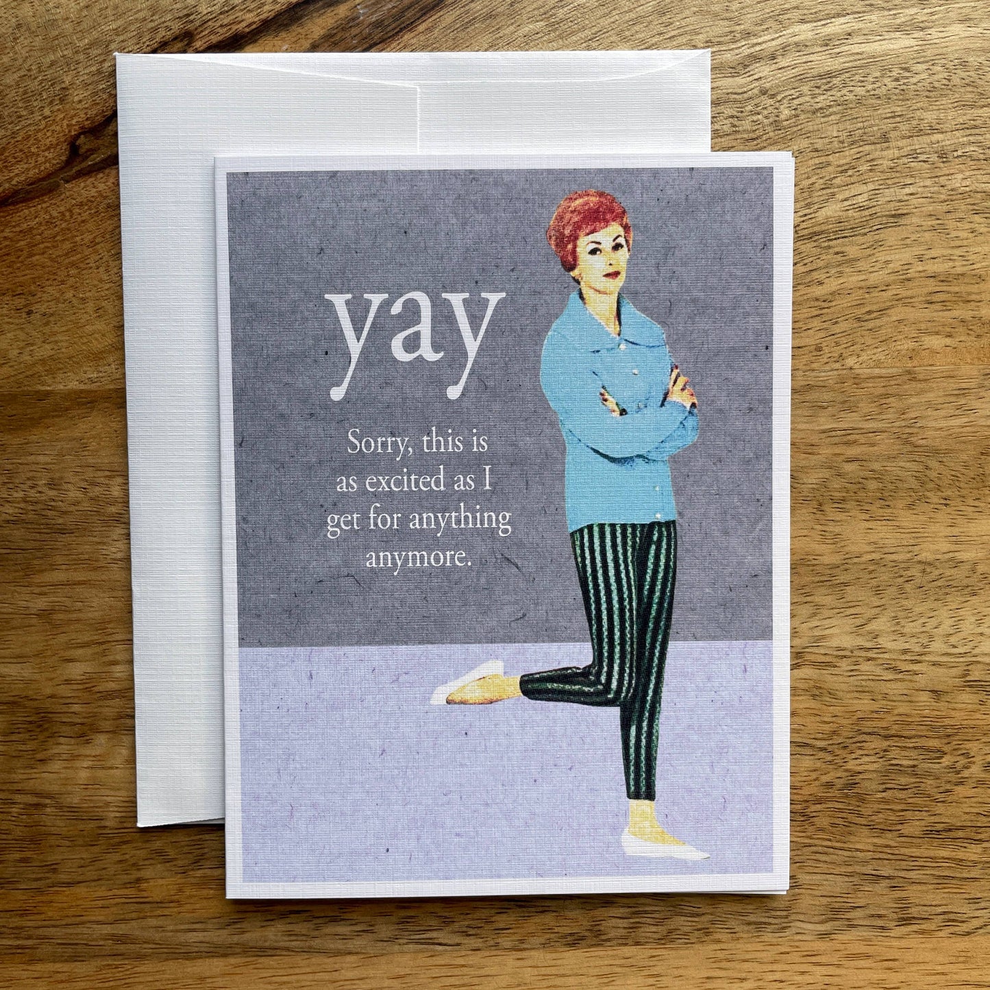 Yay excited funny greeting card