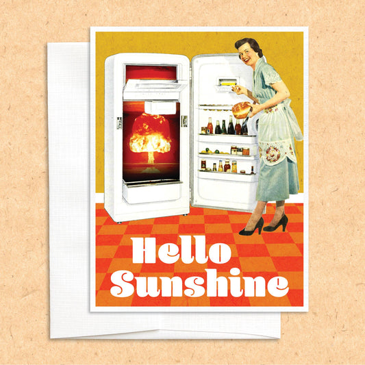 Hello Sunshine funny greeting card