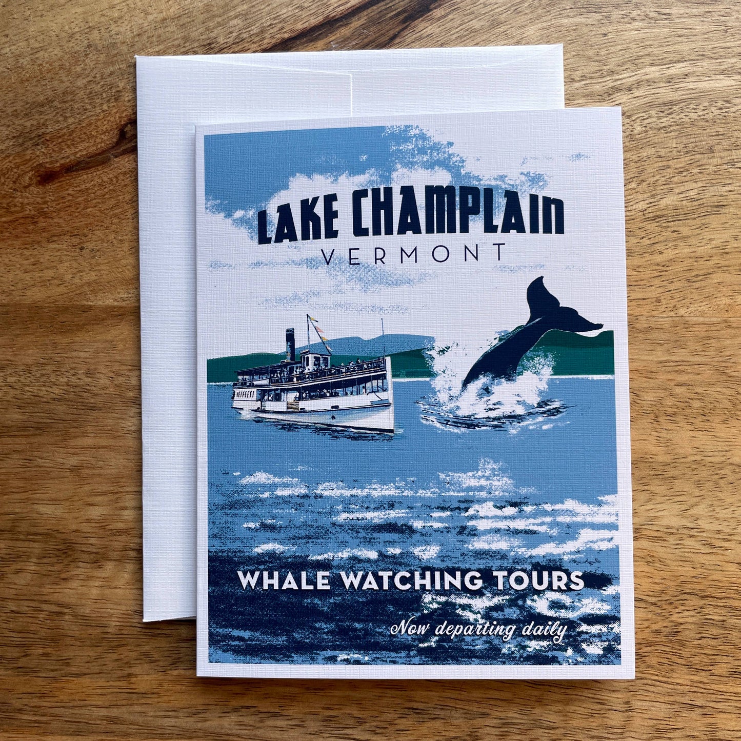 Vermont Lake Champlain Whale Watching Tours funny greeting c