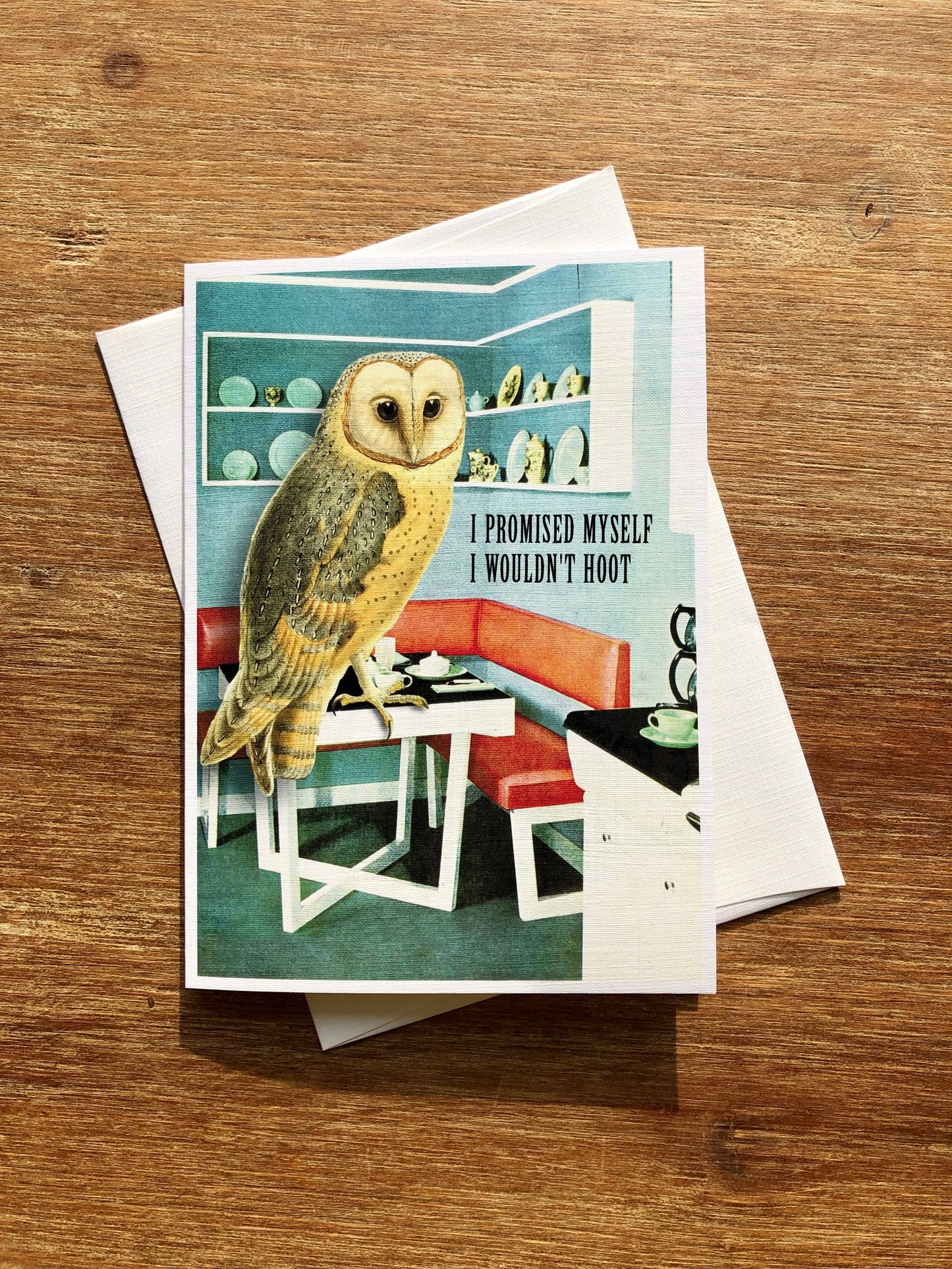 Barn Owl Wouldn't Hoot funny bird greeting card