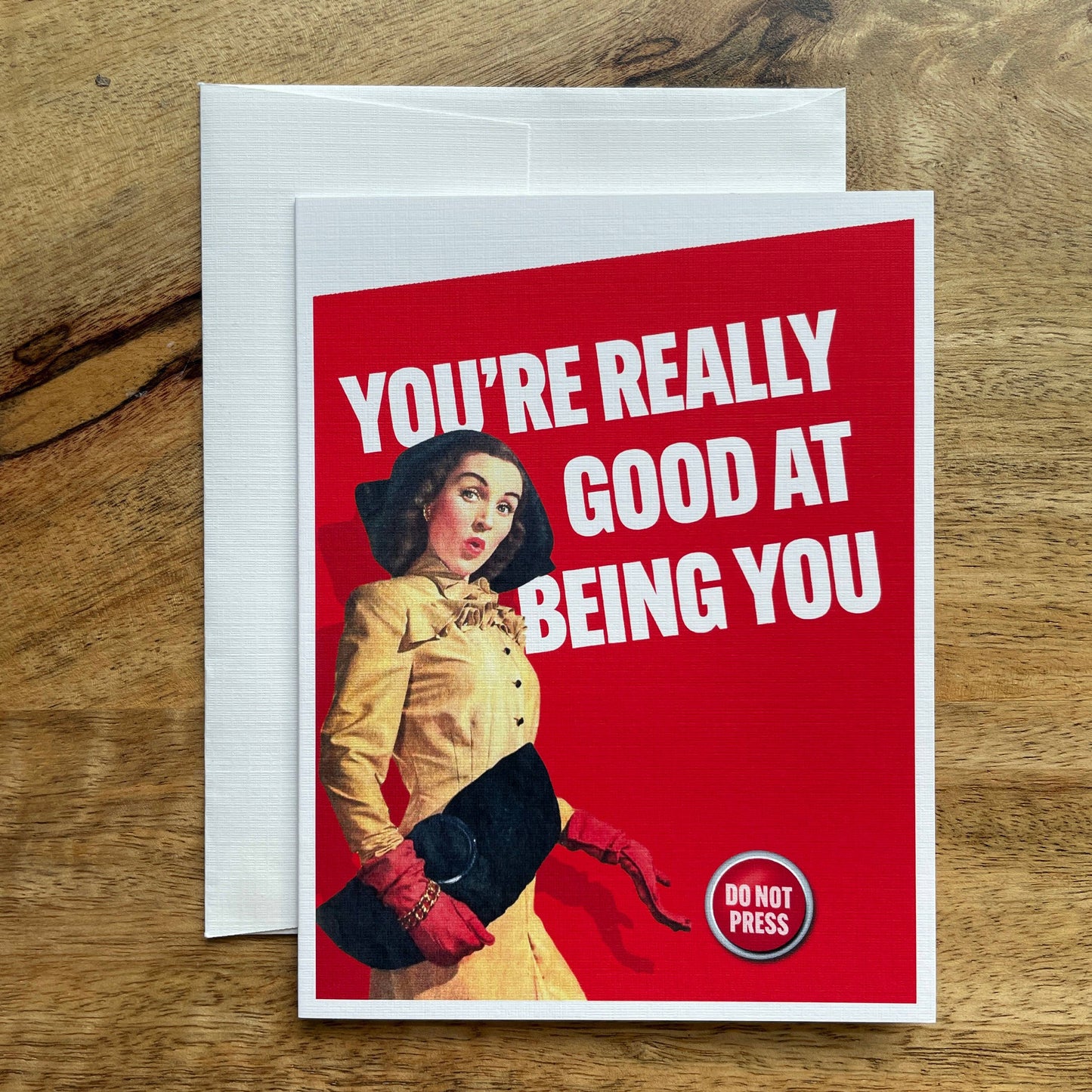 Really Good At Being You funny greeting card