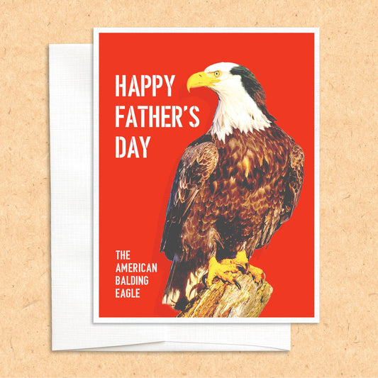 Balding Eagle Father's Day funny greeting card