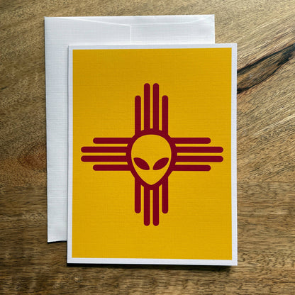 Zia Alien New Mexico card