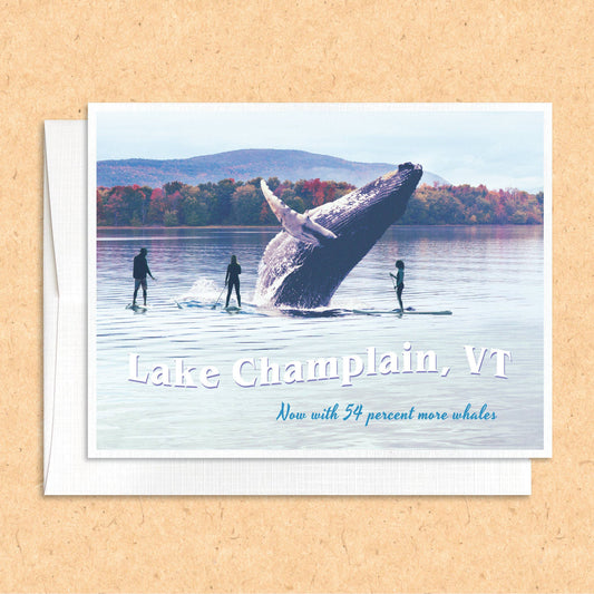 Vermont Lake Champlain Whale Card