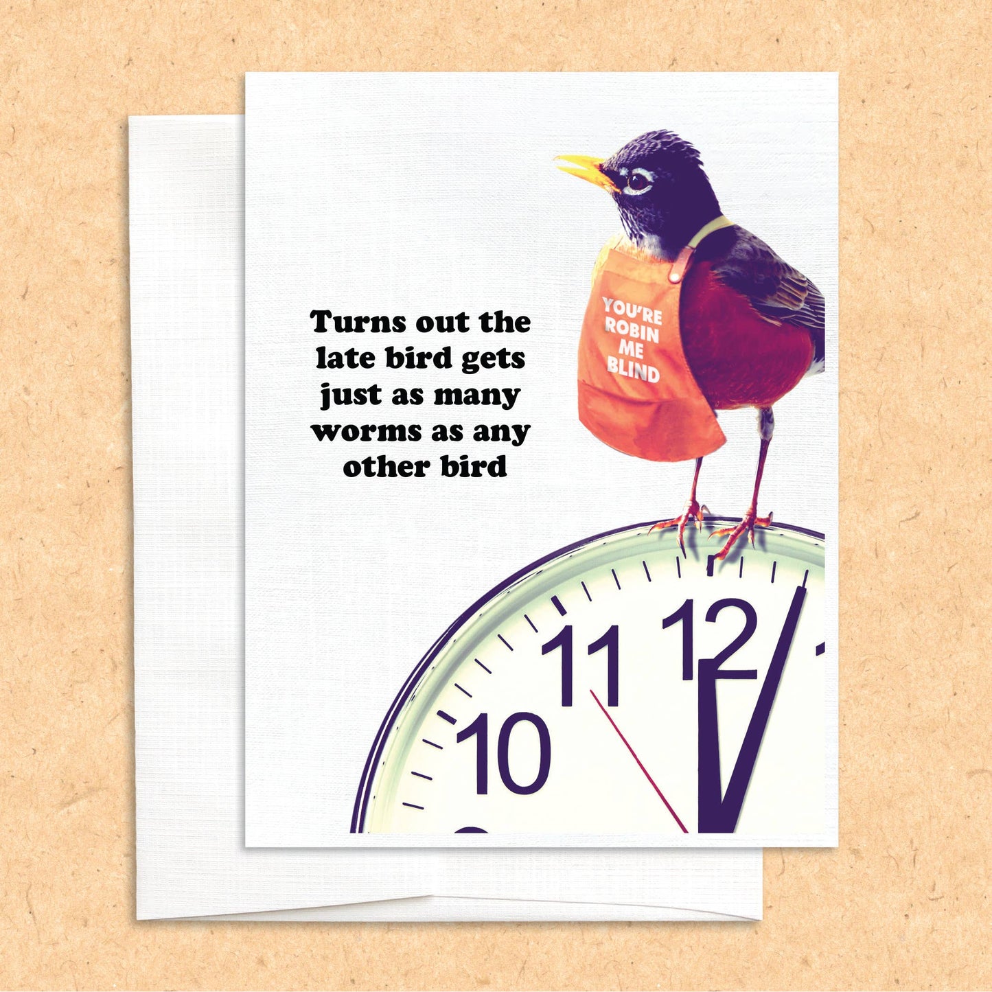 Late Bird funny greeting card