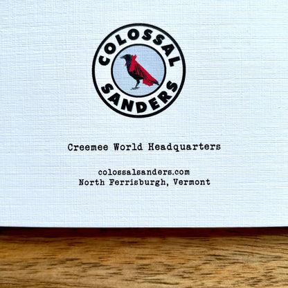 Creemee World Headquarters Funny Ice Cream Greeting Card