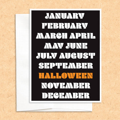 Halloween Month Card