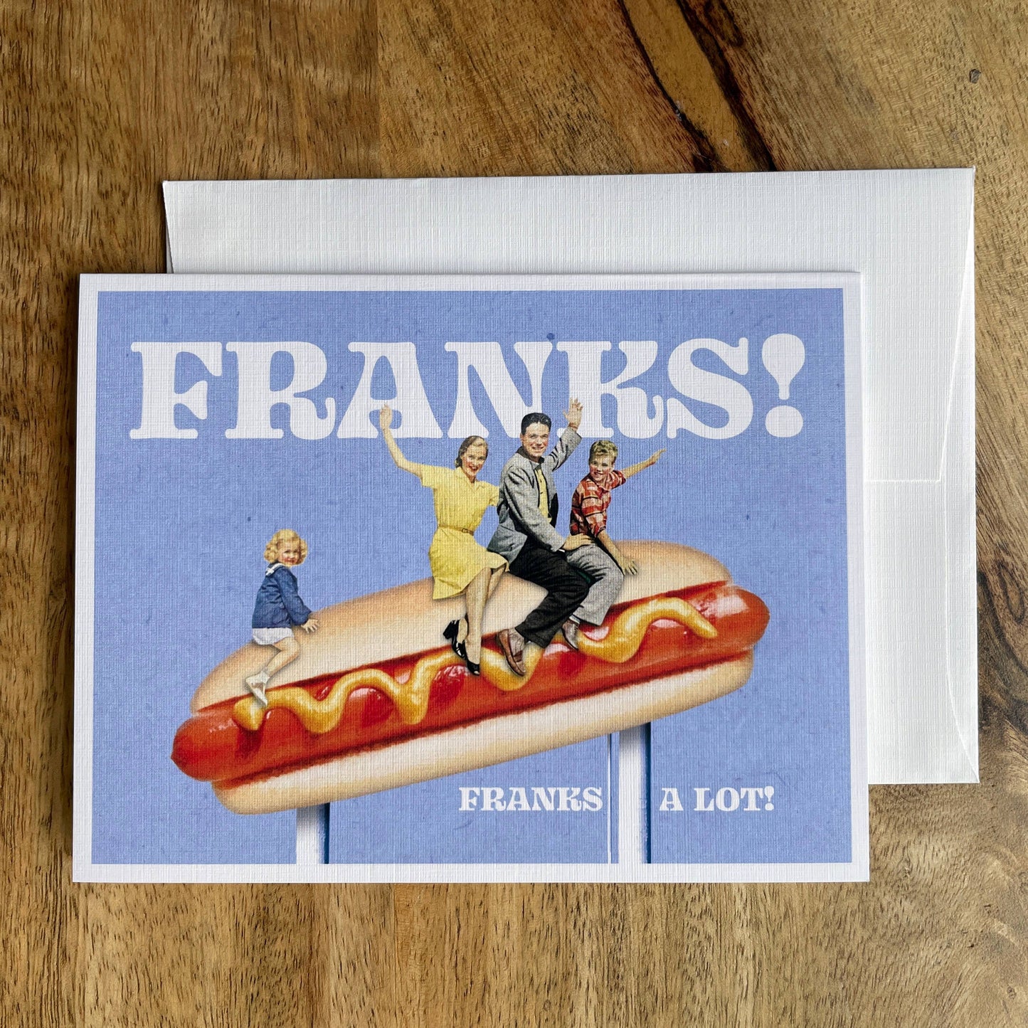 Hot Dog Thank You funny food greeting card