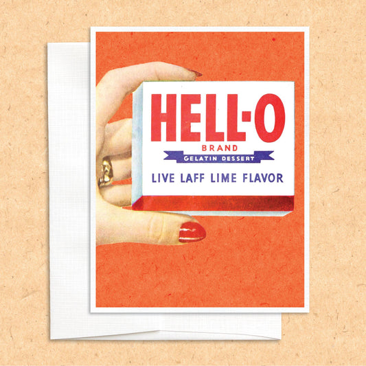 Hello Jell-O funny greeting card