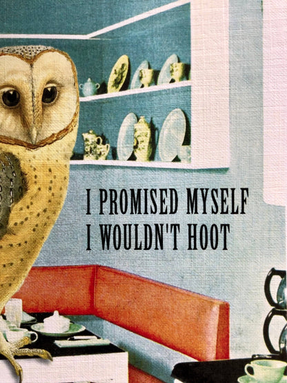 Barn Owl Wouldn't Hoot funny bird greeting card