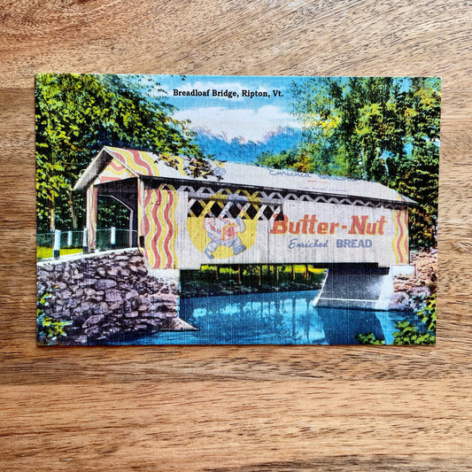 Breadloaf Covered Bridge Vermont funny Postcard