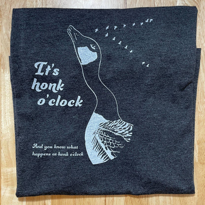 Honk O'clock Goose funny T-shirt