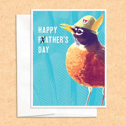 Happy Feather's Day Father's Day funny greeting card